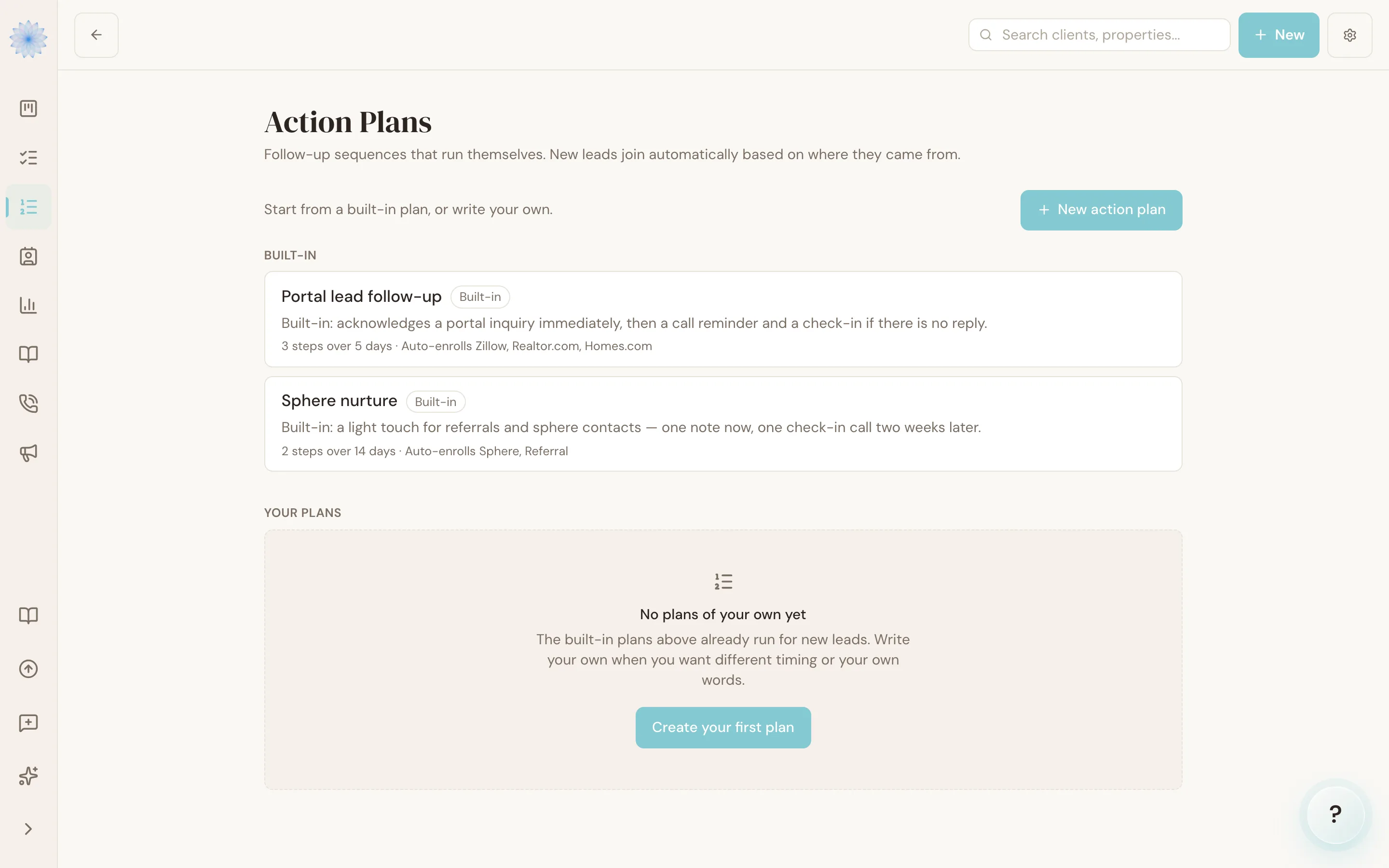 The Action Plans library